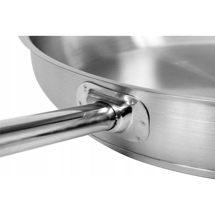 Professionell stekpanna Yato Gastro, för alla typer av spisar, av rostfritt stål, diameter 24 cm, volym 2,3 l, diskmaskinssäker, YG-00101