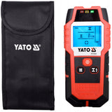 Professionell lednings- och profilavkännare från Yato, stor display med LED-belysning, fodral ingår, ljudsignal och tre signaldioder, justerbar avkänningsstyrka, YT-73131