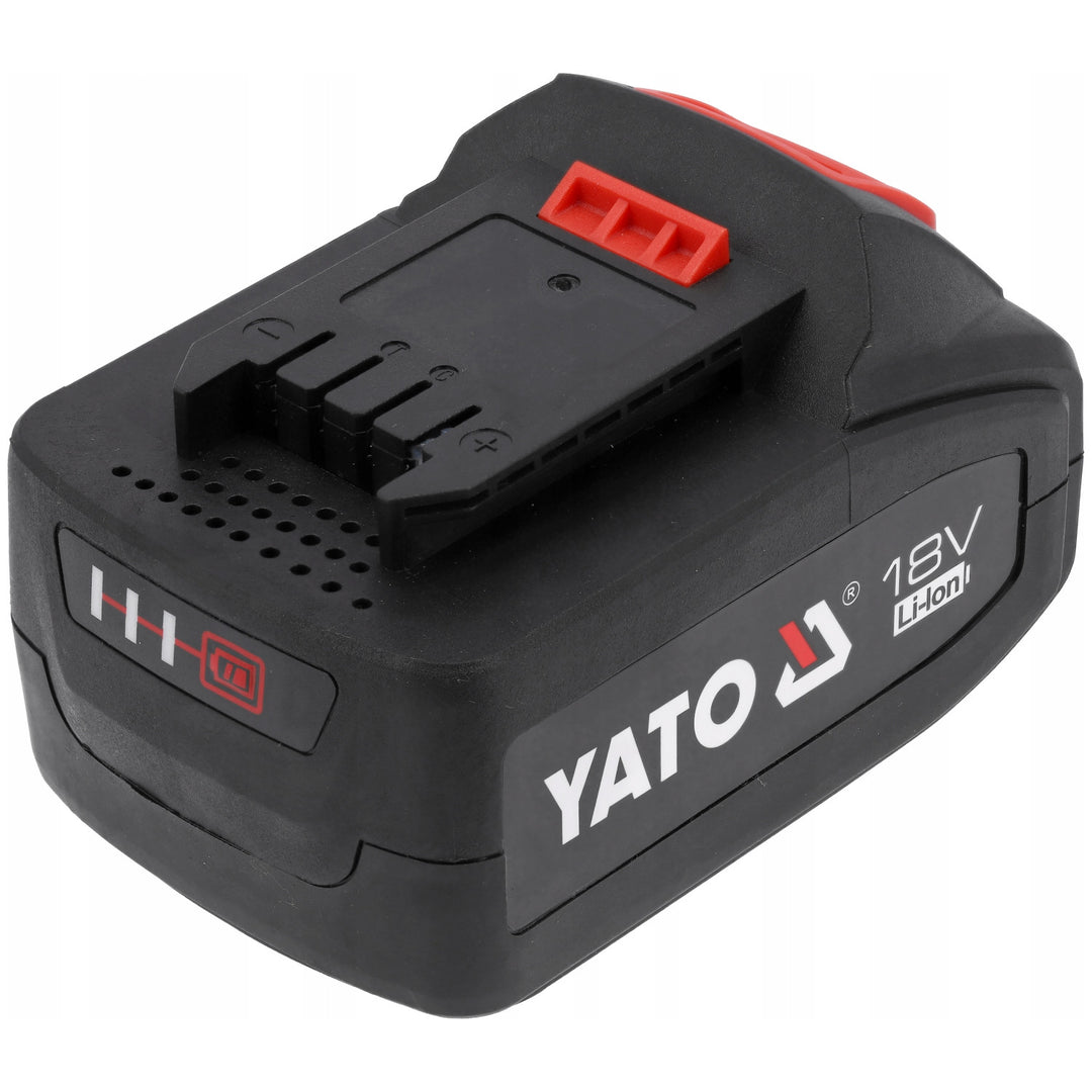 Yato-batteri för elverktyg, för 18 V-serien, energi 72 Wh, max utgångsström 60 A, Li-Ion 4 Ah, YT-828463