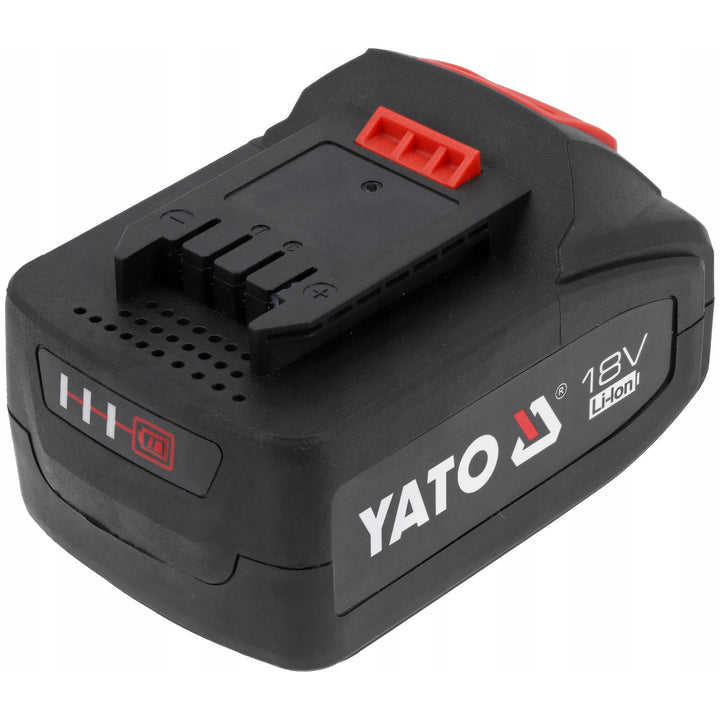 Yato-batteri för elverktyg, för 18 V-serien, energi 72 Wh, max utgångsström 60 A, Li-Ion 4 Ah, YT-828463