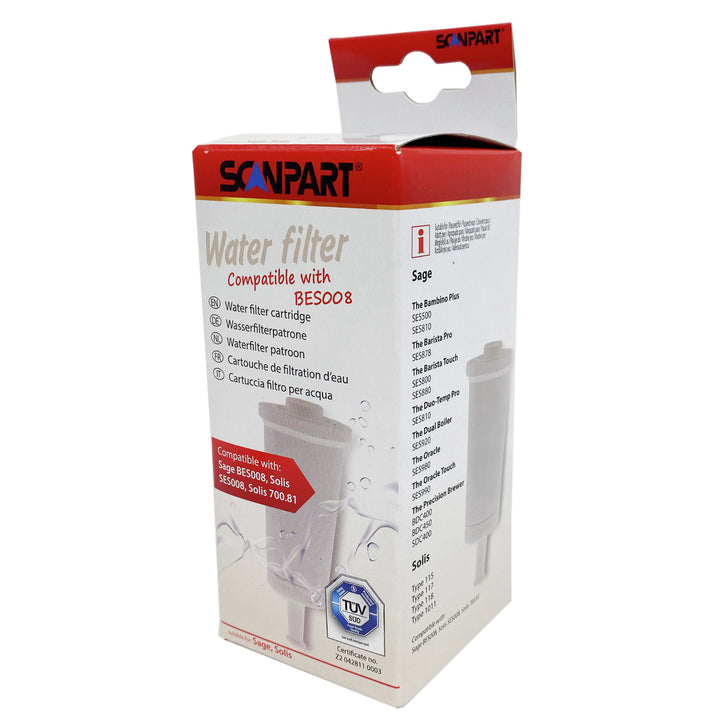 Vattenfilter till Sage kaffemaskin, ersättning BES008 Scanpart