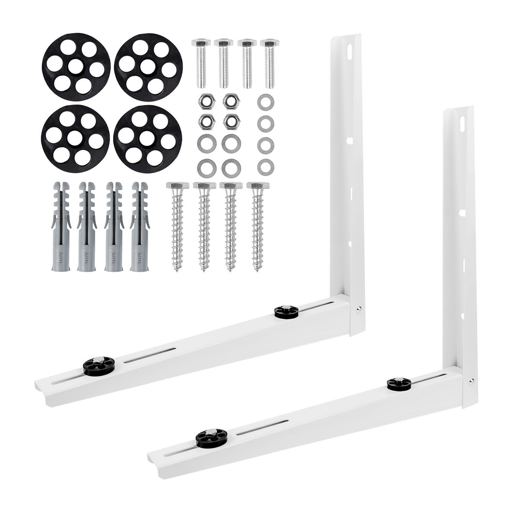Fäste/upphängning för Maclean-luftkonditionering/värmepump, armlängd 500x550 mm, galvaniserat stål, upp till 250 kg, MC-144