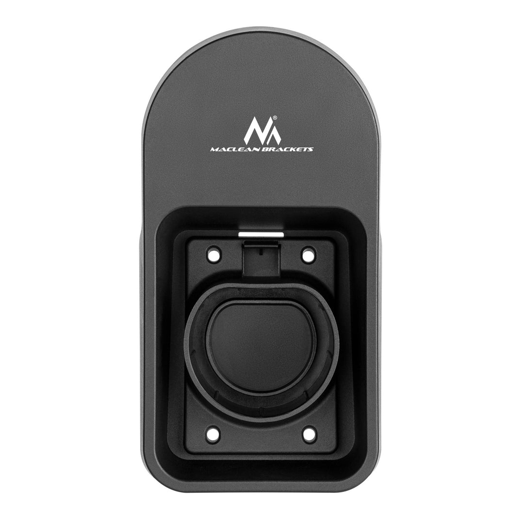 Väggfäste för kabel och kontakt till Maclean EV-laddare, universellt, typ 2, max. belastning 10 kg, MC-901