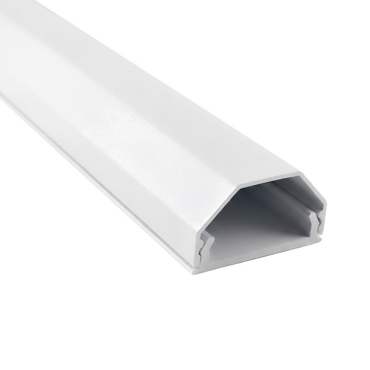 Maclean-kabelkåpa i aluminium, 33x18x750 mm, vit, MCTV-897 W
