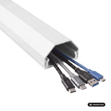 Maclean-kabelkåpa i aluminium, 33x18x750 mm, vit, MCTV-897 W