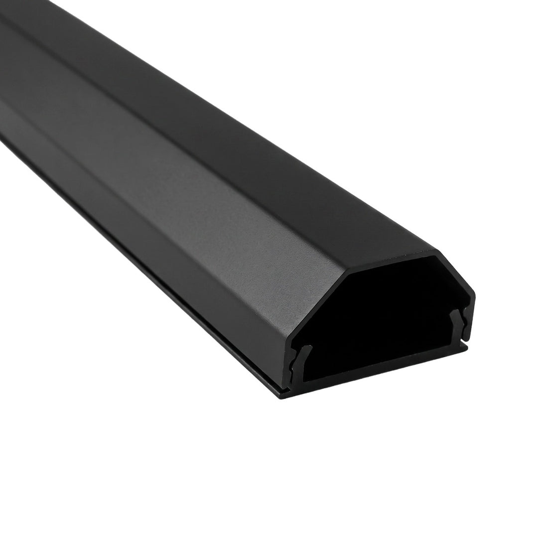 Maclean-kabelkåpa i aluminium, 33x18x750 mm, svart, MCTV-897 B
