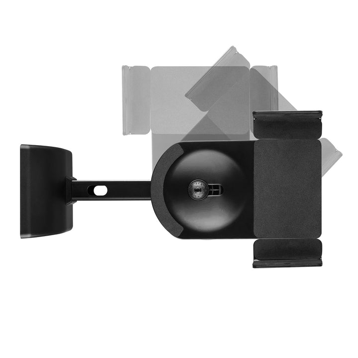 Set med fästen/hängare för Maclean-högtalare, universellt, justerbart vertikalt +8°–-8° och horisontellt +90°–-90°, max. 15 kg, MC-917