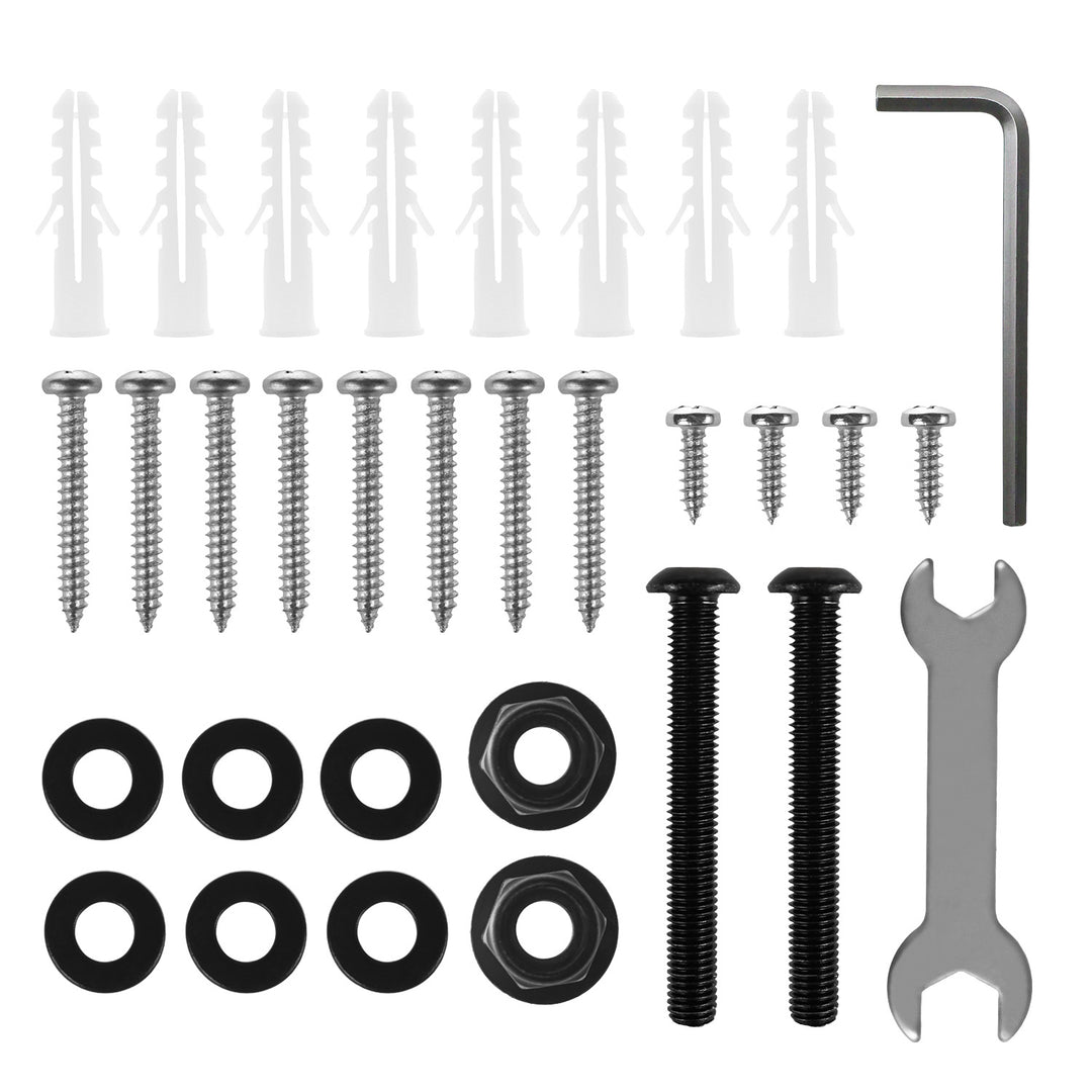 Set med fästen/hängare för Maclean-högtalare, universellt, justerbart vertikalt +8°–-8° och horisontellt +90°–-90°, max. 15 kg, MC-917