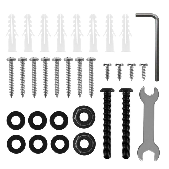 Set med fästen/hängare för Maclean-högtalare, universellt, justerbart vertikalt +8°–-8° och horisontellt +90°–-90°, max. 15 kg, MC-917