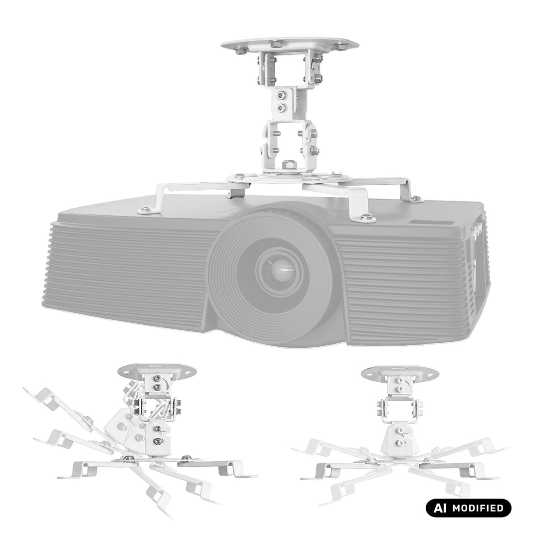 Takfäste/takhängare för Maclean-projektor, 54–320 mm, upp till 13,5 kg, 360 graders rotation MC-200 W