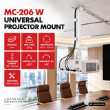 Maclean universalfäste/hängare för projektor, vit, upp till 20 kg, MC-206 W