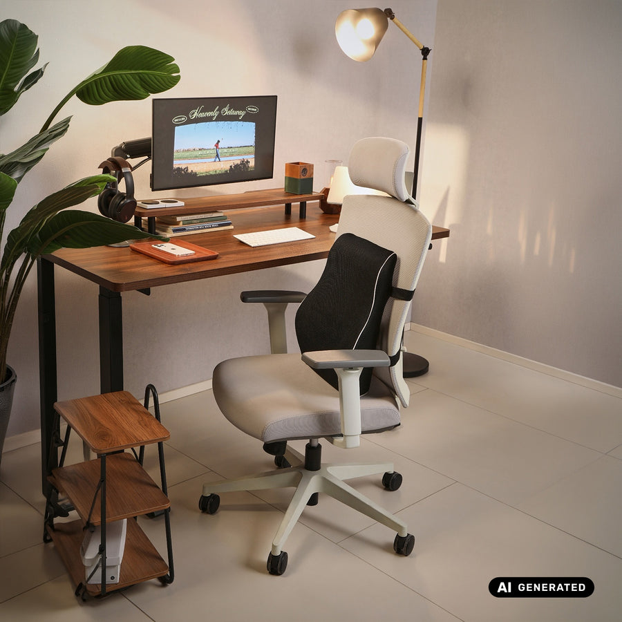 Promedix-ryggkudde av formminnesskum, 44x37x12 cm, skumdensitet: 50D, PR-214