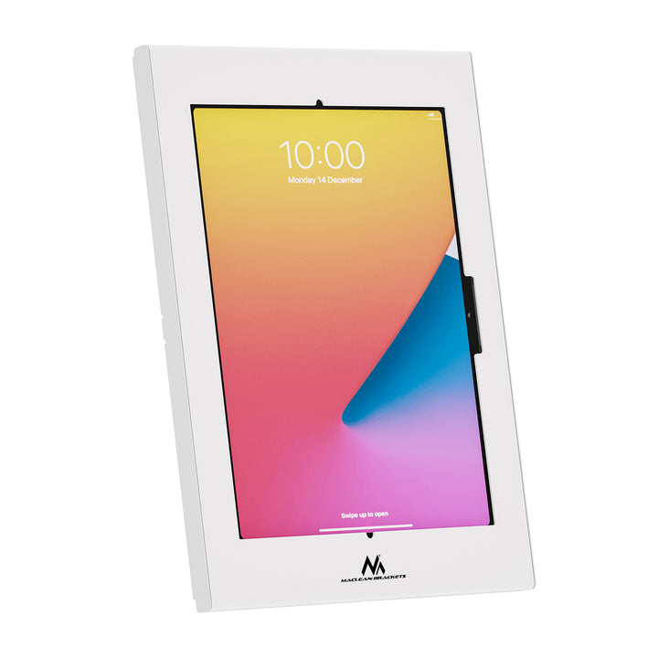 Maclean-hållare för surfplatta, med lås, 12,4–13 tum, iPad Air/Pro, Samsung Tab S10+/S9+/S8+/S7+, 257 × 350 × 22 mm, MC-950 W