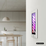 Maclean-hållare för surfplatta, med lås, 12,4–13 tum, iPad Air/Pro, Samsung Tab S10+/S9+/S8+/S7+, 257 × 350 × 22 mm, MC-950 W
