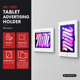Maclean-hållare för surfplatta, med lås, 12,4–13 tum, iPad Air/Pro, Samsung Tab S10+/S9+/S8+/S7+, 257 × 350 × 22 mm, MC-950 W