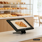 Maclean-hållare för surfplatta, med lås, 12,4–13 tum, iPad Air/Pro, Samsung Tab S10+/S9+/S8+/S7+, 257×350×22 mm, MC-956 B