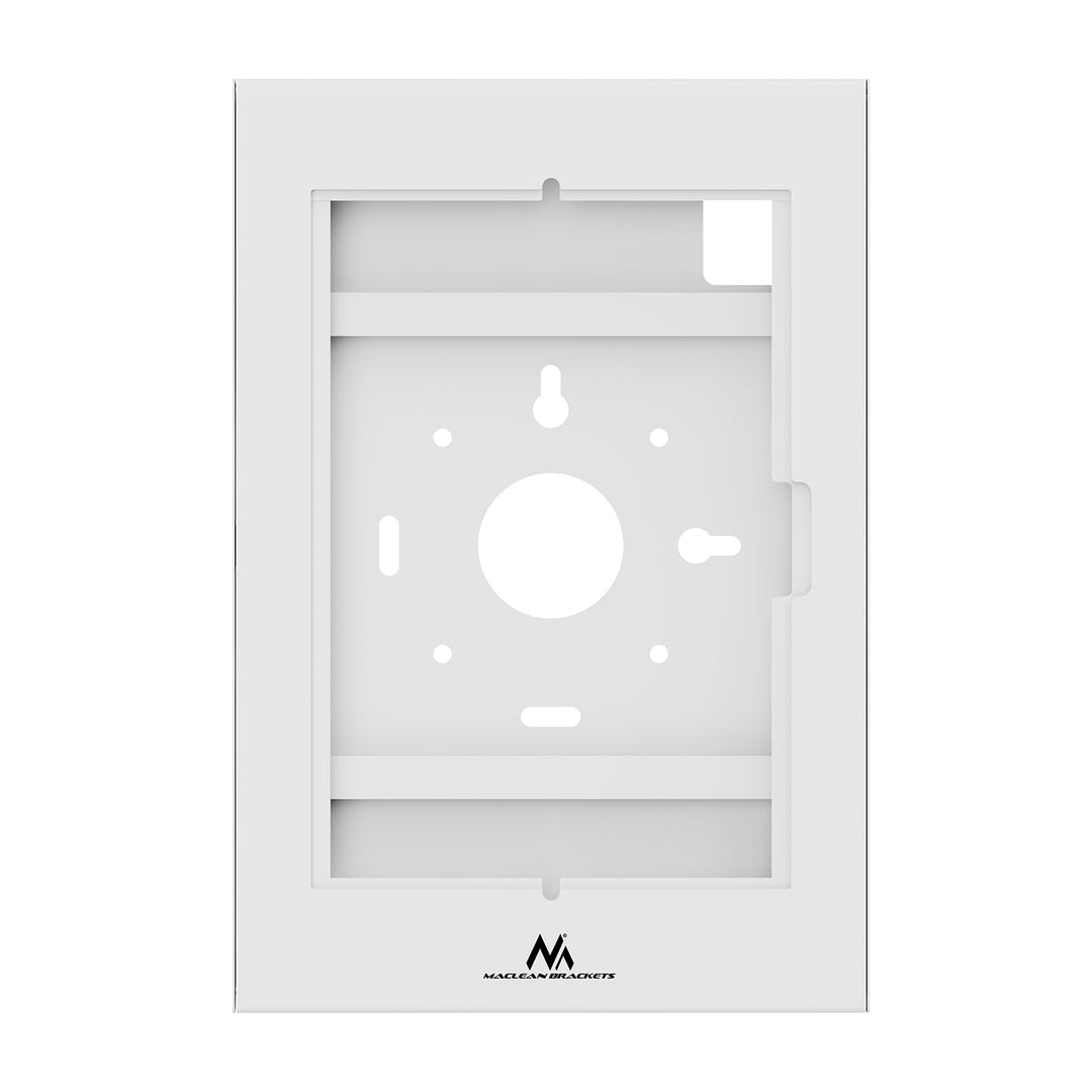 Maclean-hållare för surfplatta, med lås, 10,9–11 tum, iPad Air/Pro, Samsung Tab A- och S-serien, 220 × 323 × 22 mm, MC-955 W