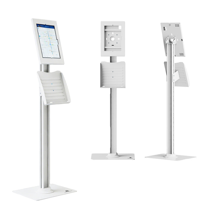 Maclean-hållare för surfplatta, med lås, 10,9–11 tum, iPad Air/Pro, Samsung Tab A- och S-serien, 220 × 323 × 22 mm, MC-960 W