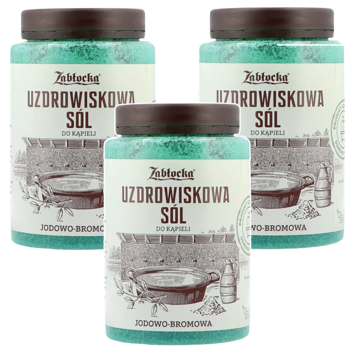 Zabłocka kurortsalt, jod-bromhaltig, für Bäder, 1,2 kg – 3 Stück