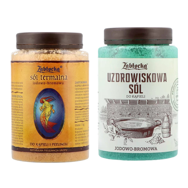 Zabłocka jod-bromhaltig thermal salt 1 kg + Zabłocka jod-bromhaltig kurortsalt 1,2 kg