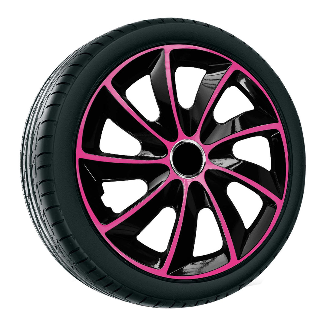 Universal hjulkapsel 14'' NRM Stig Extra rosa-svart 1 st