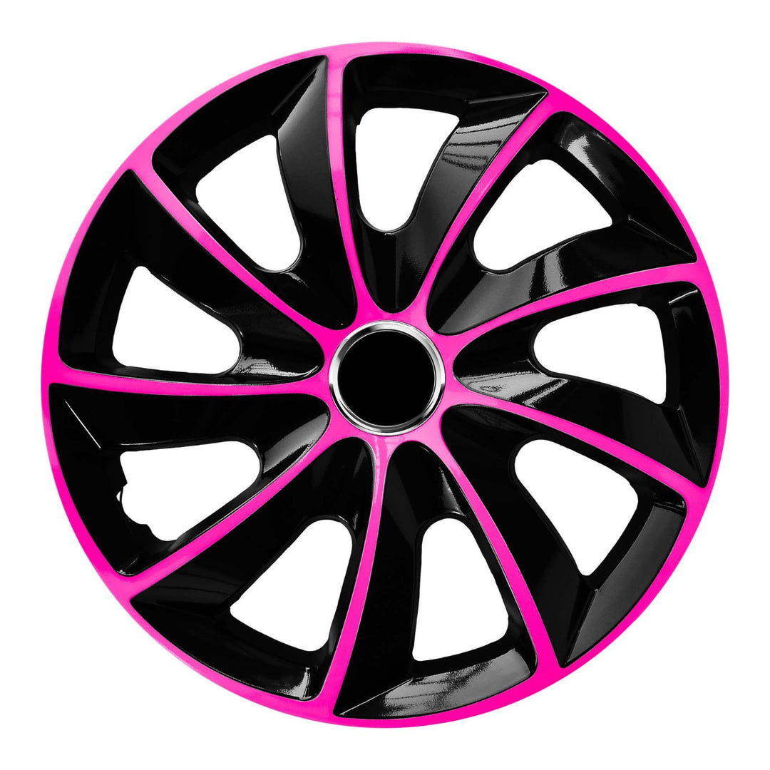 Universal hjulkapsel 14'' NRM Stig Extra rosa-svart 1 st