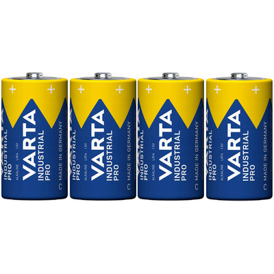 4x batteri R-14 LR14 C 1,5V alkalisk Varta Industrial Pro