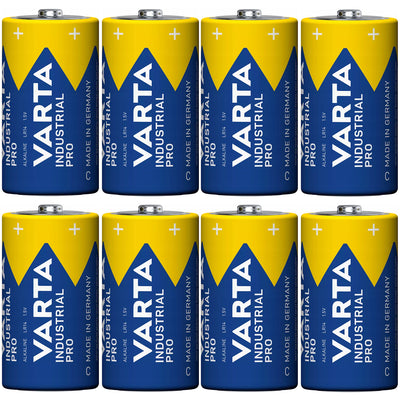 8x batteri R-14 LR14 C 1,5V alkalisk Varta Industrial Pro