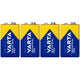 4x batteri R9V R-9 6LR61 9V R-9 alkalisk Varta Industrial Pro