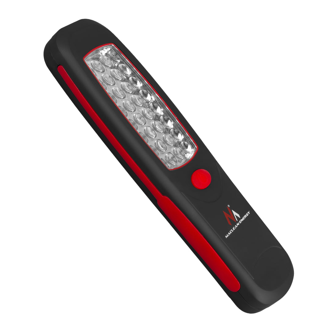 Maclean 24 LED-verkstadslampa, magnet, krok, MCE03 2 st + 6x batteri Varta Industrial LR6/AA R-06