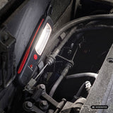 Maclean COB LED-verkstadslampa, magnet, krok, MCE03, 2 st + 6 st Varta Industrial LR6/AA R-06-batterier