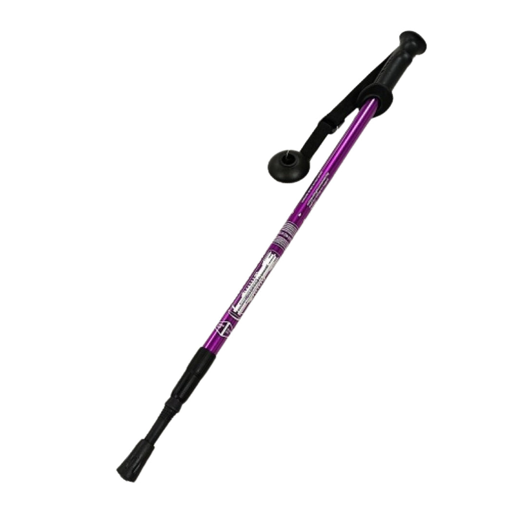 Nordic Walking-stavar i aluminium, 65–135 cm, teleskopiska, lila