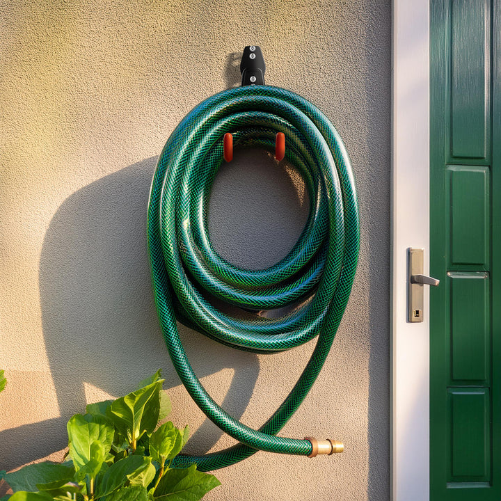 Maclean väggfäste/hängare, för däck, trädgårdsredskap, stege, slangar, cykel, maxbelastning 25 kg, MC-444, 3 stycken