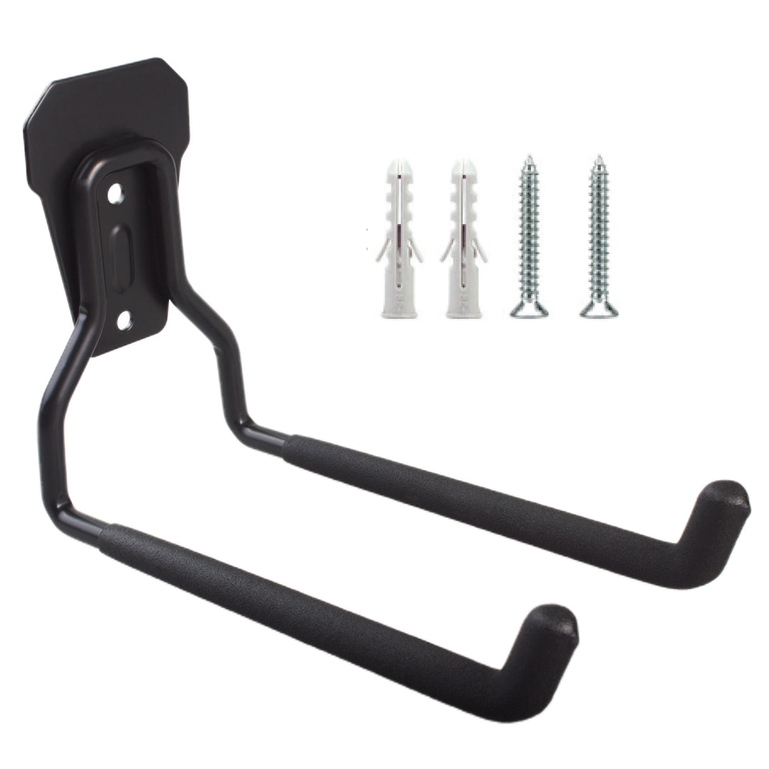 Maclean väggfäste/hängare för däck, trädgårdsredskap, stege, slangar, cyklar, stål, maxbelastning 35 kg, MC-440, 2 stycken