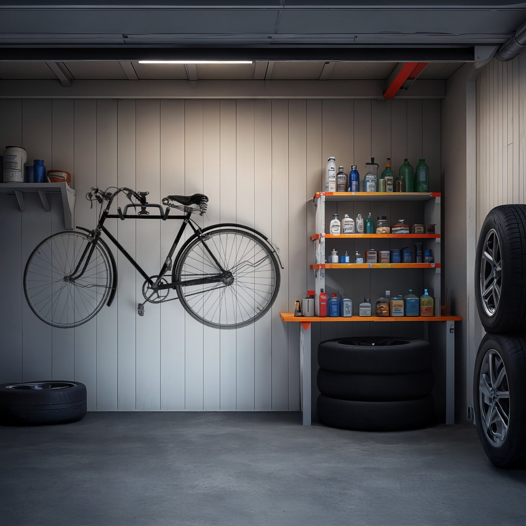 Cykelhållare/vägghängare Maclean, horisontell, stål, max. belastning 30 kg, MC-431, 3 stycken