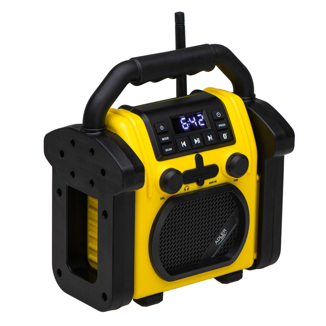 Adler byggradio, Bluetooth 5.1, IPX 54, effekt 10 W, AD 1911