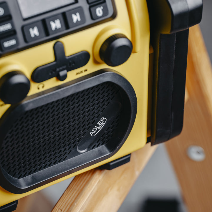 Adler byggradio, Bluetooth 5.1, IPX 54, effekt 10 W, AD 1911