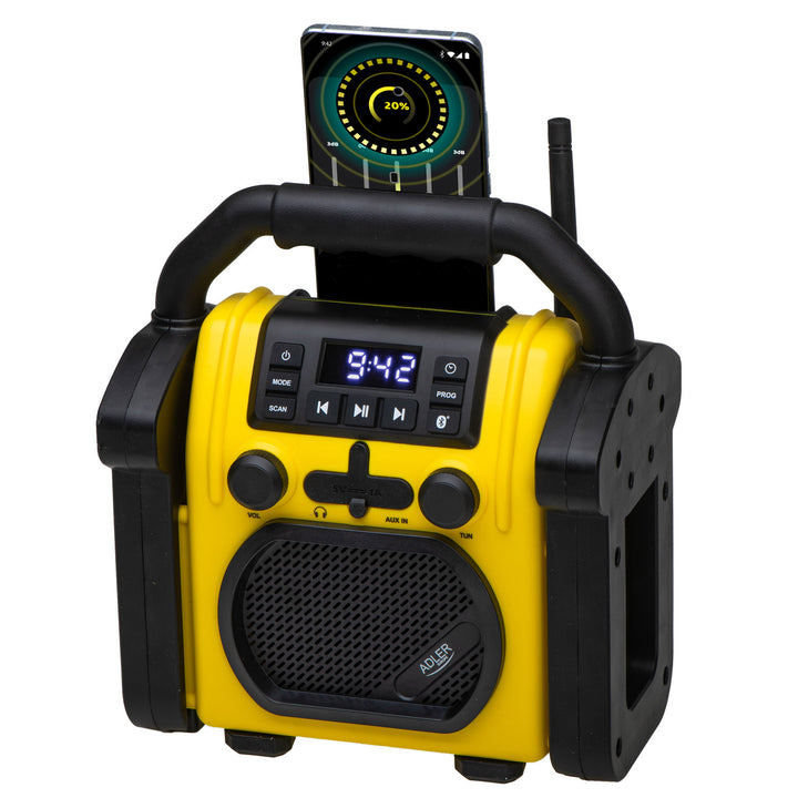 Adler byggradio, Bluetooth 5.1, IPX 54, effekt 10 W, AD 1911