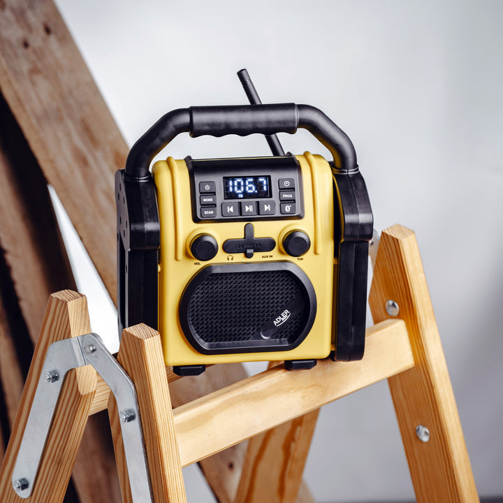 Adler byggradio, Bluetooth 5.1, IPX 54, effekt 10 W, AD 1911