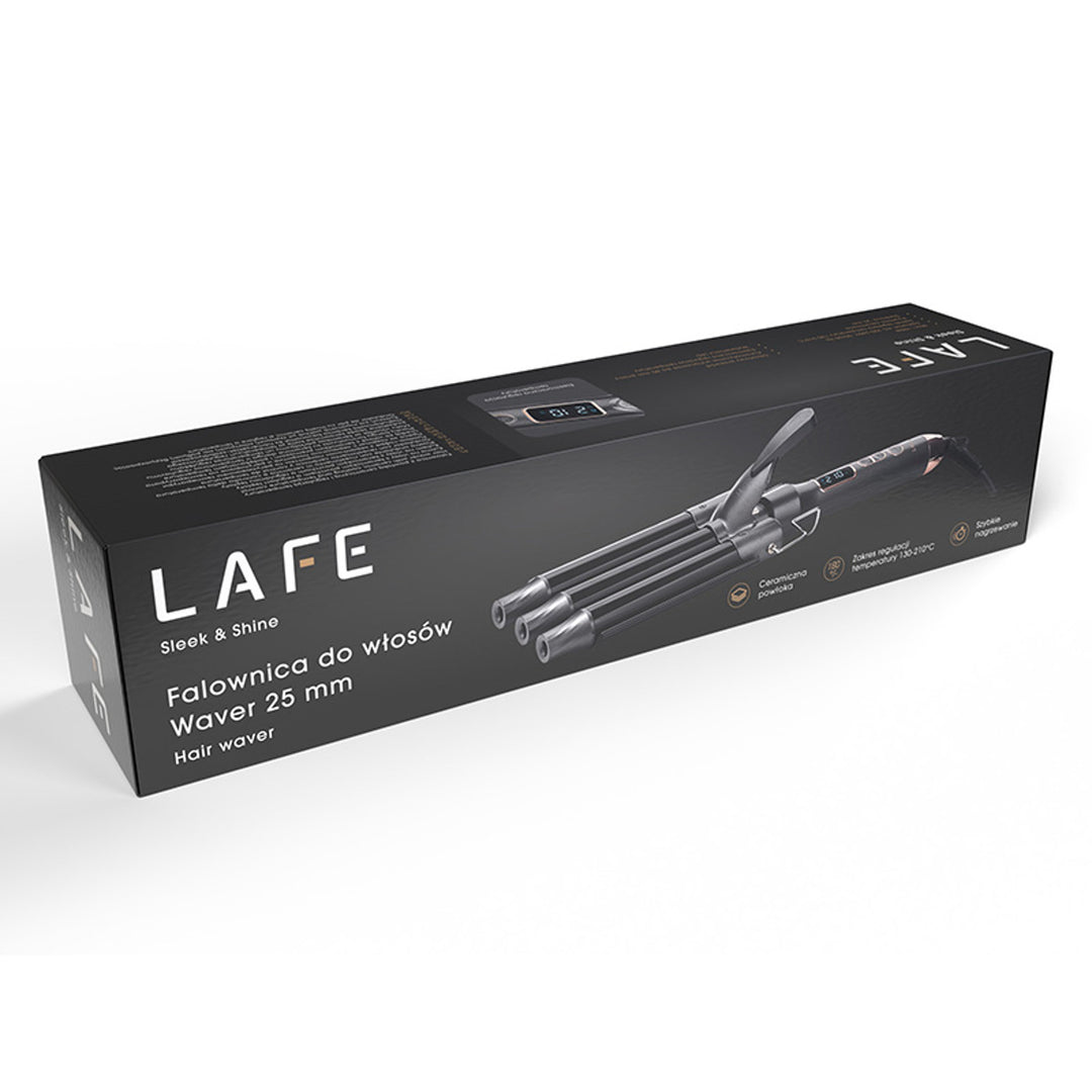 LAFE hårvåg, värmeelementets diameter 25 mm, effekt 105 W, Sleek & Shine Waver