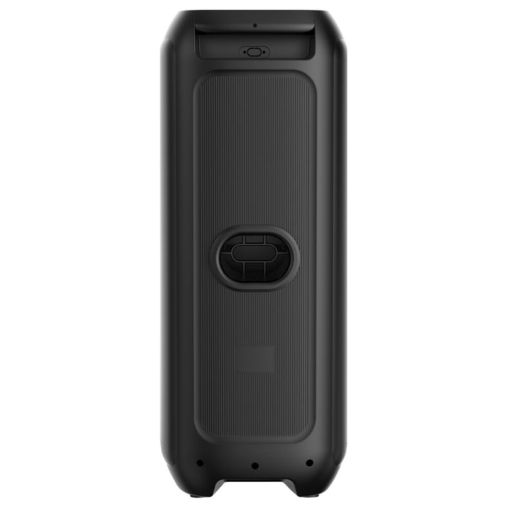 Stor Bluetooth-högtalare, 120 W RMS/1400 W PMPO, två 8-tums högtalare, equalizer, karaokefunktion, MP3/microSD-kort, USB, AUX, BT 5.3+EDR, display, LED, inbyggt batteri, fjärrkontroll, MT3185