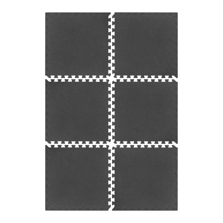 Matta för utrustning och träning på gymmet 180x120cm, EVA-material, 6 pusselbitar, REBEL ACTIVE