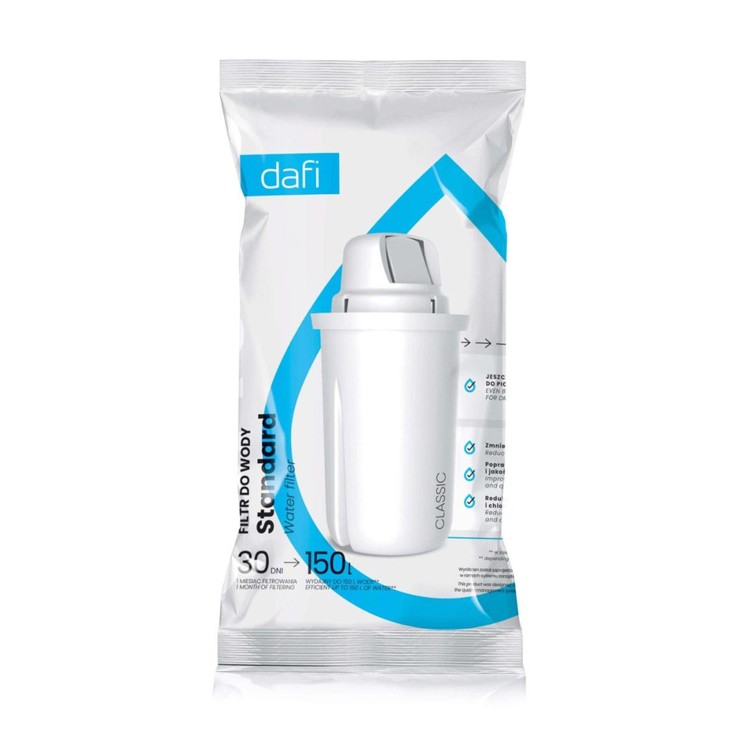 Set med 6 filter till Dafi-filterkanna, Classic-filter, kapacitet upp till 150 liter vatten, minskar vattenhårdheten, D.WF.DAFI.5+1.P