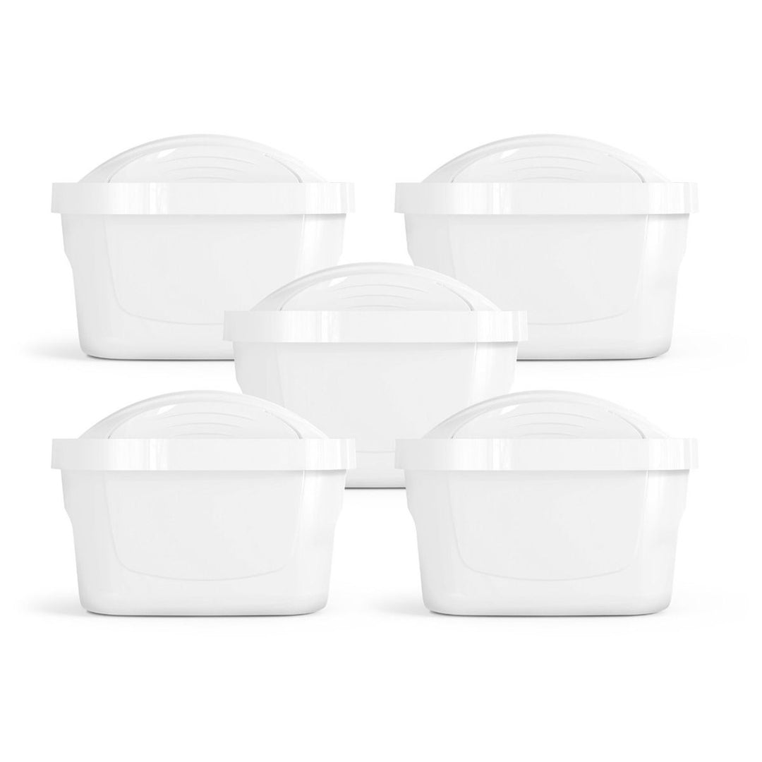 Set med 5 filter till Dafi-filterkanna, Unimax-filterpatron, kapacitet upp till 200 liter vatten, minskar vattenhårdheten, D.WF.DAFI.UM.4+1.P