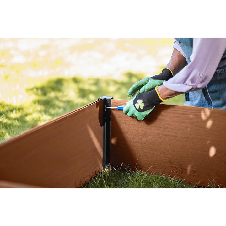 Keter Maple trädgårdsrand, plast, brun, mått 106x106x32 cm, väderbeständig, 249299
