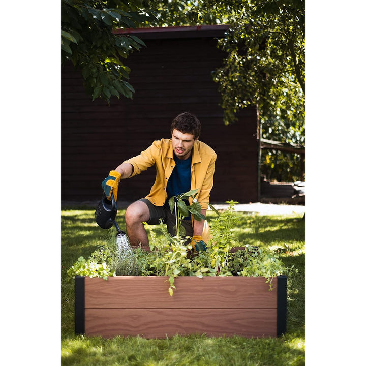 Keter Maple trädgårdsrand, plast, brun, mått 106x106x32 cm, väderbeständig, 249299