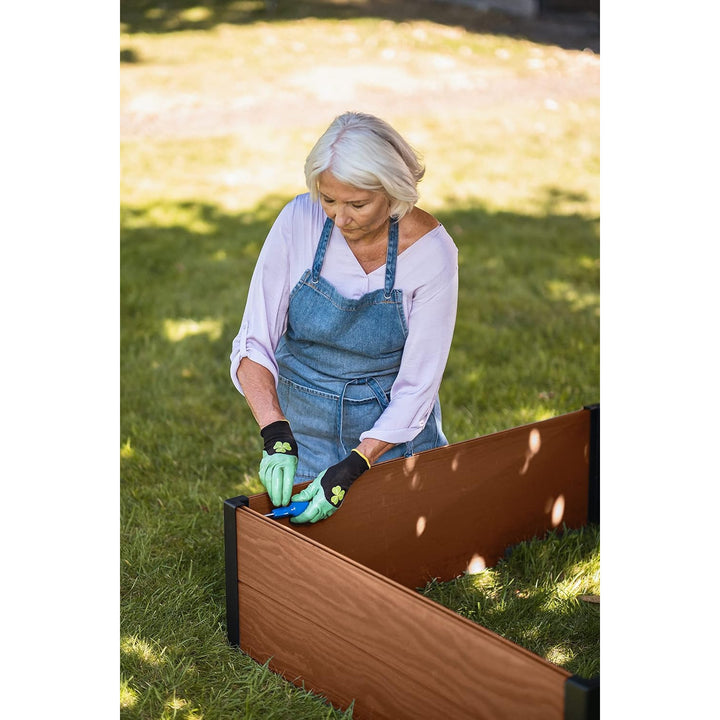 Keter Maple trädgårdsrand, plast, brun, mått 106x106x32 cm, väderbeständig, 249299