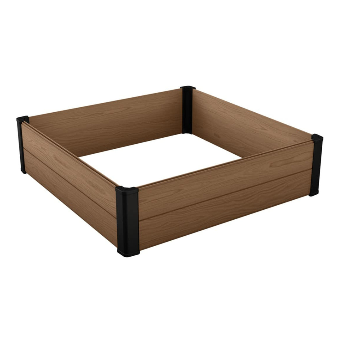Keter Maple trädgårdsrand, plast, brun, mått 106x106x32 cm, väderbeständig, 249299