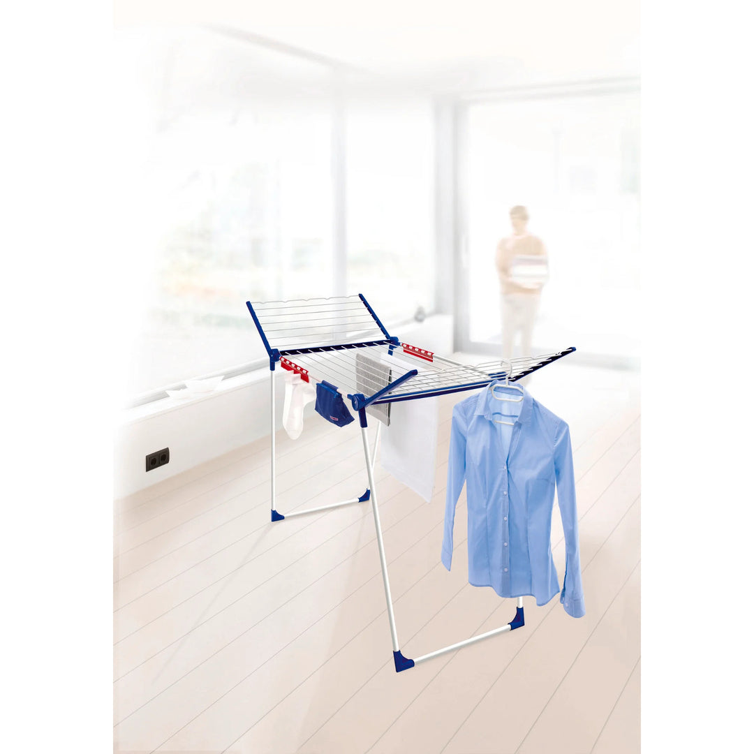 Torkställ Pegasus 200 Solid Comfort Leifheit, linlängd 20 m, halkfria fötter, väderbeständig, 2 klädhängare, 81516