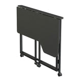 Maclean hopfällbart skrivbord, svart, flyttbart, 100x65 cm, max. 50 kg, vinklat, L-form, MC-1250 L/B